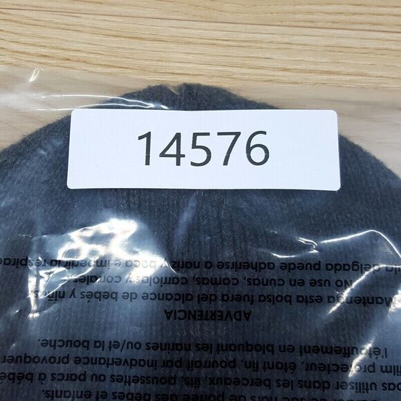 CLUB ROOM Mens Beanie Hat Gray Cuffed Stretch Knit - Picture 3 of 3